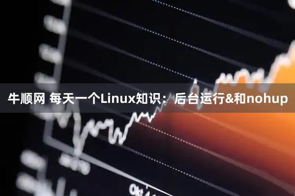 牛顺网 每天一个Linux知识：后台运行&和nohup