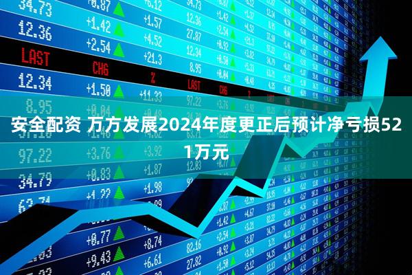 安全配资 万方发展2024年度更正后预计净亏损521万元